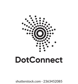 Dot connection maps africa logo design vector