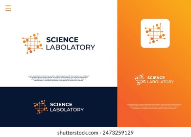 Dot connection system logo design