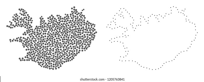 Dotted Contour Map Ecuador Designed Dots Stock Vector (Royalty Free ...