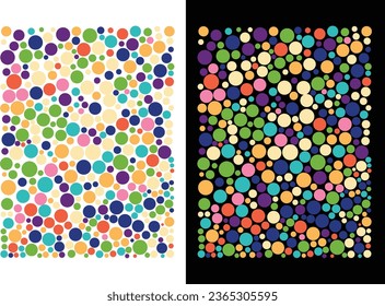 Dot Day Pattern, Colorful Pattern Vector, Polka Dot Pattern