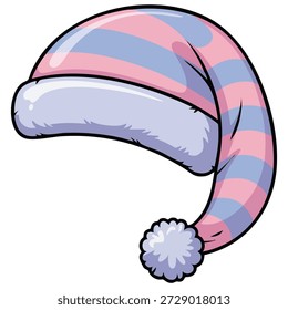 dot design sleeping night cap isolated vector illustration on white background