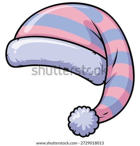 dot design sleeping night cap isolated vector illustration on white background