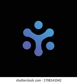Dot Digital Letter Y Icon Logo Design Element
