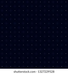 Dot dimond ombre design simple geometric pattern. Shiny effect on a navy blue background. Small squares all over motif for fabric cloth, interior wallpaper, textile accessories, menswear, swimwear.