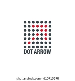 Dot Direction Arrow Icon Logo