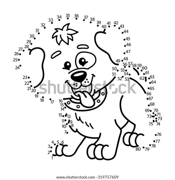 Dot Dot Dog Game Vector Illustration Stock Vector (Royalty Free ...