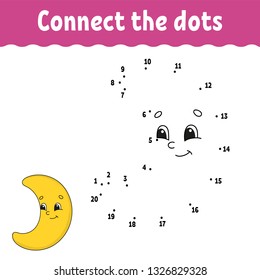Dot to dot. Draw a line. Handwriting practice. Learning numbers for kids. Education developing worksheet. Activity page. Game for toddler and preschoolers. Isolated vector illustration. Cartoon style