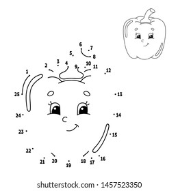 Dot to dot. Draw a line. Handwriting practice. Learning numbers for kids. Education developing worksheet. Activity coloring page. Game for toddler. Isolated vector illustration. Cartoon style.