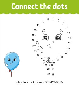 Dot to dot. Draw a line. Handwriting practice. Learning numbers for kids. Education worksheet. Activity coloring page. Coon style. With answer.