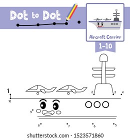 幼稚園児の活動学習番号1 10と手書き練習用ワークシートに関する ドットツードットの教育ゲームと かわいい航空母車の輸送のカラーブック ベクターイラスト のベクター画像素材 ロイヤリティフリー Shutterstock