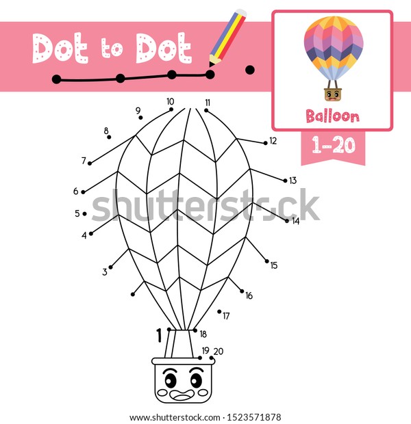 Stock Vektor Dot Dot Educational Game Coloring Book Bez Autorskych Poplatku