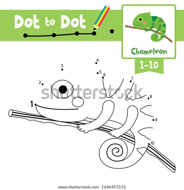Dot Dot Educational Game Coloring Book Stock Vector (Royalty Free