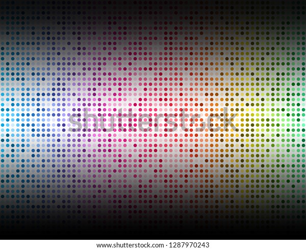 Dot Fade Rainbow Light Color Dark Stock Vector Royalty Free