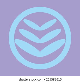dot flower graphic design vector art