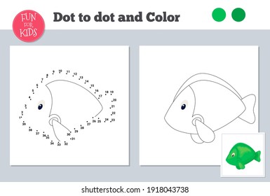 Dot to dot game for kids home schooling. Coloring page for children education. Number drawing line puzzle game. Mathematics activity, task homework study. Home schooling Coloring book vector.