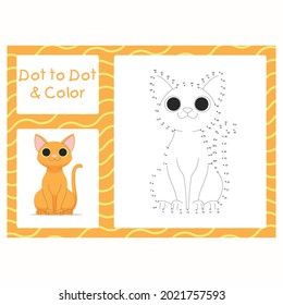 dot to dot game for kids vector