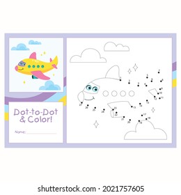 dot to dot game for kids vector