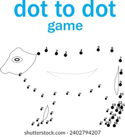 juego punto a punto para niños vectores punto a punto