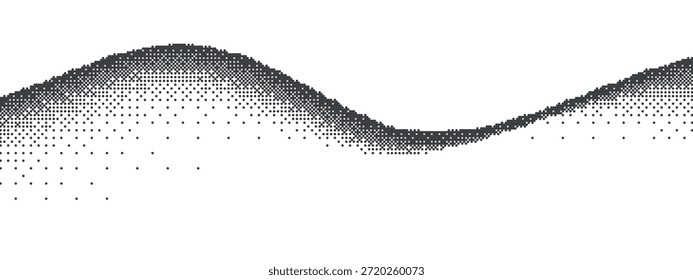 Dot game with pixel and dither for fade or videogame. Bit gradient with arcade and bitmap and dot. Game pixel degrade and geometric halftone background with pattern white bw for cartoon effect vector.