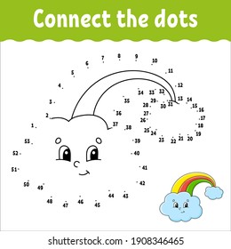 Dot to dot game. St. Patrick's day. Draw a line. For kids. Activity worksheet. Coloring book. With answer. Cartoon character. Vector illustration.