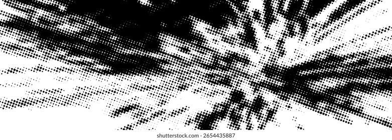 Textura de gradación de puntos. Fondo de degradado de semitono retro.