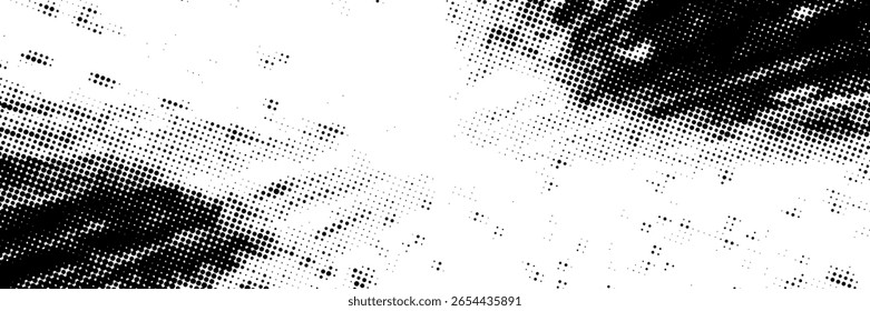 Textura de gradación de puntos. Fondo de degradado de semitono retro.