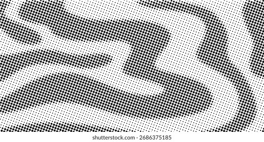 Dot gradation texture. Retro halftone gradient background.