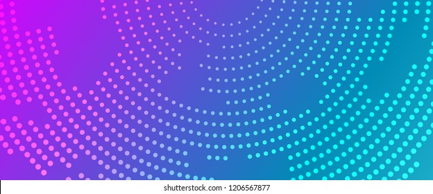 Dot gradient background vector template with curve and Smooth shape illustration in gradient style. Textured wave pattern with vibrant color for backgrounds.