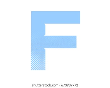 dot graphic bold font and alphabet vector / f