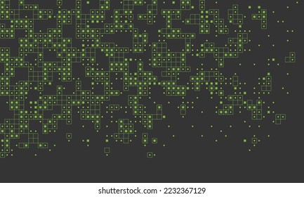 dot green gray pixelart vector illustration background