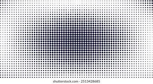 Dot grid background with a gradient effect, featuring vintage comic noise. Retro digital design with a point pattern, ideal for graphic projects seeking a classic or modern touch. Vector