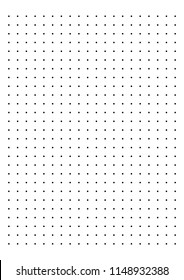 Dot Grid Paper graph paper  on white background vector illustration

