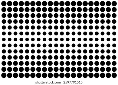 Dot grid pattern vector illustration. Wave halftone pattern. Polka dot pattern template Monochrome dotted texture modern seamless