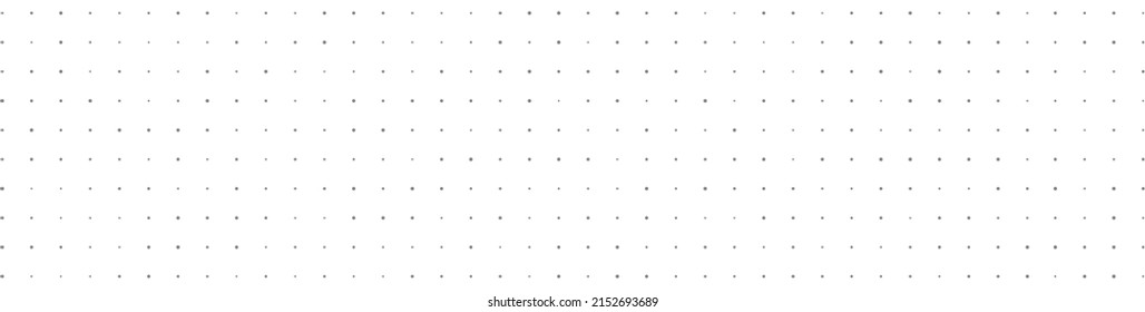 Dot grid white texture. Circle halftone design element. Page structure. Sheet notebook paper. Isometric map banner. Spot math pattern. Technical architect blank. Graph sketch. Vector illustration.