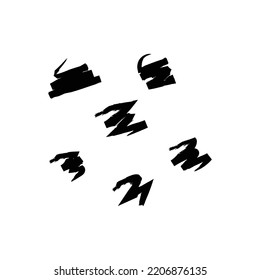 Dot grunge brush element decoration design