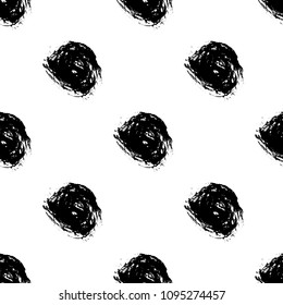 Dot grunge seamless pattern