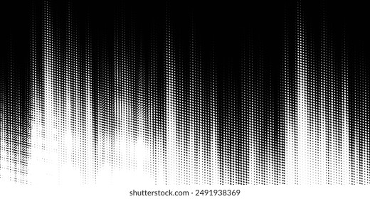 dot grunge. white halftone on black background. Vector dotted sparkles or halftone shine pattern texture Pop Art Style Background. vector illustration