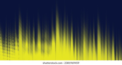 dot grunge. Yellow halftone on blue background. Vector dotted sparkles or halftone shine pattern texture Pop Art Style Background. vector illustration