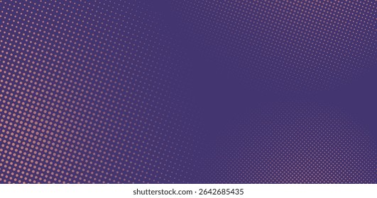 Dot half tone pattern. Concentric circle texture, retro comic fade background with round dotted gradient spots, bitmap halftone gradation dots. Vector illustration.