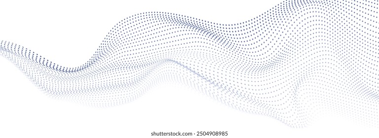 Dot Halftone abstract tech background. 