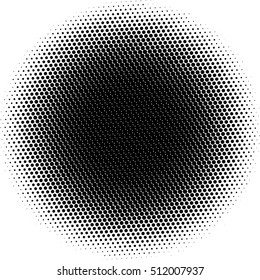 dot halftone circle design element