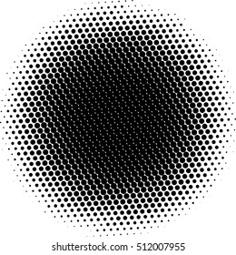 dot halftone circle design element