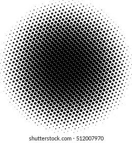 dot halftone circle design element