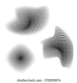 dot halftone. dotted design element black and white