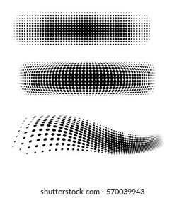 dot halftone. dotted design element black and white
