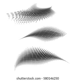 dot halftone. dotted design element black and white 