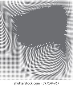 dot halftone. dotted design element black and white