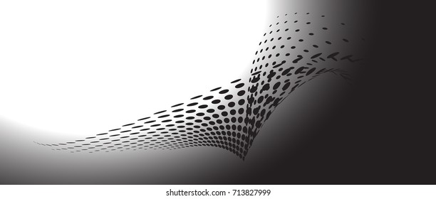 dot halftone. dotted design element abstract morph art background