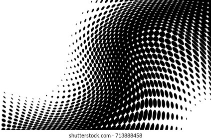 dot halftone. dotted design element abstract morph art background