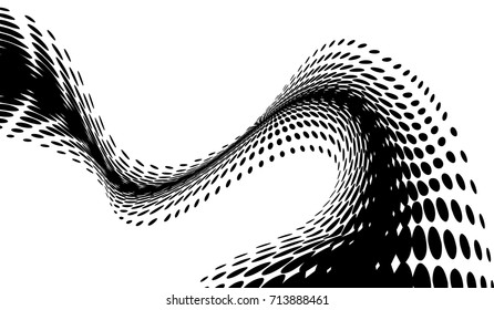 dot halftone. dotted design element abstract morph art background